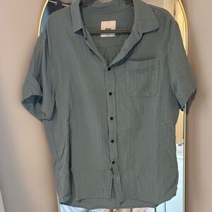 KATIN ALAN SOLID MEN'S S/S WOVEN SHIRT - LAGO